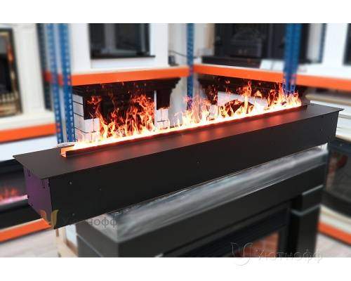 3D электроочаг Real Flame Line-S 150 3D Matte Black в Саратове
